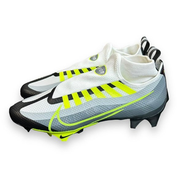 Nike DQ3670-071 Vapor Edge Pro 360 Football Cleats Volt Grey Black White Size 13 - Picture 1 of 8